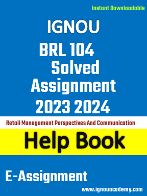 IGNOU BRL 104 Solved Assignment 2023 2024